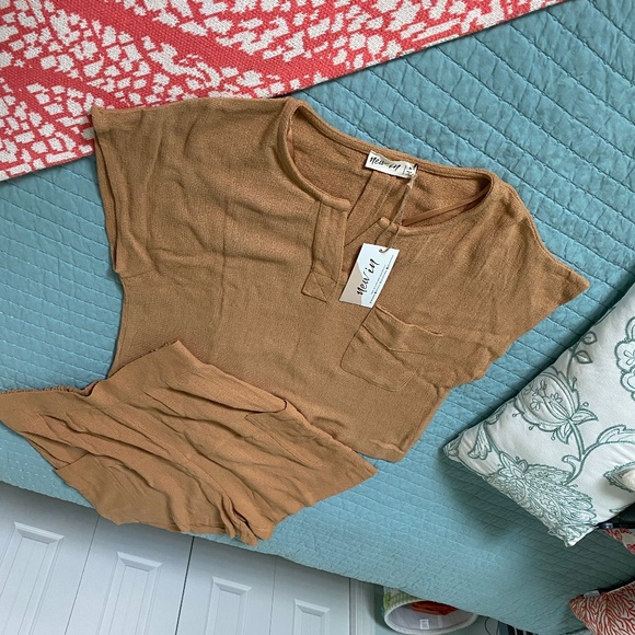 NWT Very J New In Linen Short Set Sz M - Picture 4 of 12